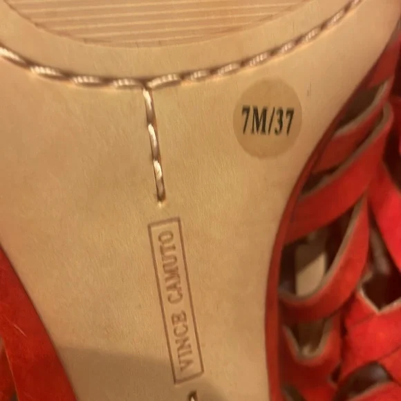 Vince Camuto Orange/ref Woven Sandals - Picture 5 of 6